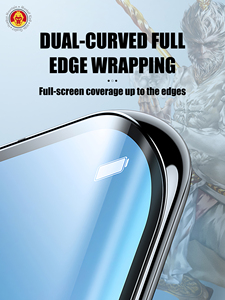 Khỉ Vua Siêu Mỏng Đầy Đủ Keo Tempered Glass Điện Thoại Màn Hình Bảo Vệ Cho Cong Samsung Di Động Bảo Vệ Màn Hình Vân Tay Mở Khóa - Product Image 4