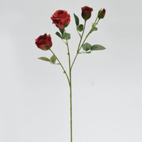 Bouquet de fleurs artificielles en soie, roses blanches réalistes pour mariage, décoration de la maison, fête, cadeau d'événement