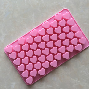 Mini moule en silicone en forme de cœur à 55 cavités pour la pâtisserie - Product Image 3
