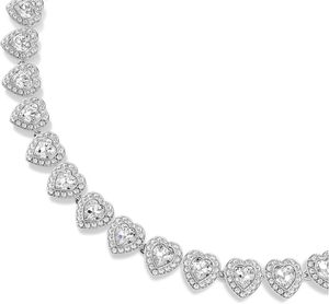 Collection <span class=keywords><strong>Ariana</strong></span> Grande : Parure de bijoux pour femme en cristal transparent et perles, finition rhodiée, avec colliers, boucles d'oreilles et bracelets - Product Image 3