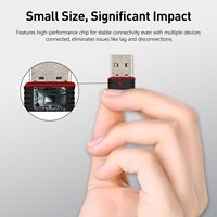 Adaptador WiFi USB 2.0 Externo de 150Mbps, Banda Única de 2.4GHz, Compatible con Windows 10, No Requiere Controlador