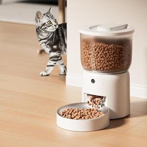 Alimentador automático para gatos Alimentador automático para mascotas Alimentador inteligente Tanque de comida ABS de 3L con APP Alimentación remota Fuente de alimentación dual - Product Image 3
