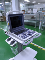 Máquina de Ultrasonido Doppler Portátil Veterinaria para Perros y Gatos, Escáner de Ultrasonido Portátil con 2 Sondas
