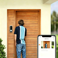 Caméra de surveillance extérieure 24h/24 HD 1080P avec vision nocturne, détection de mouvement PIR, alerte de détection humaine, alimentation par batterie, application Tuya
