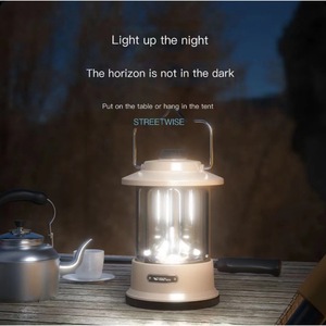 Velrapcor <b>Camping</b> <b>Lantern</b> Rechargeable <b>Led</b> Adjustable Brightness Outdoor <b>Camping</b> Light Warm White Aluminum Alloy - Product Image 3