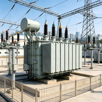 Transformateur immergé dans l'huile triphasé haute tension S18 110 kV 6,3 MVA 50 Hz 60 Hz, tension de sortie personnalisée 11 kV, deux enroulements