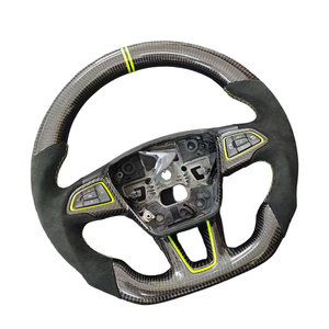 Pour <span class=keywords><strong>Focus</strong></span> MK3 MK2 <span class=keywords><strong>ST</strong></span> RS 2015 2016 2018 2019 Volant de sport en cuir en fibre de carbone Intérieur automobile - Product Image 3
