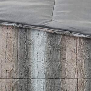 Juego de edredón de piel sintética DB de 4 piezas, estampado Floral suave, patrón de rayas, tamaño King para el hogar, boda, estilo Vintage, relleno de poliéster - Product Image 4