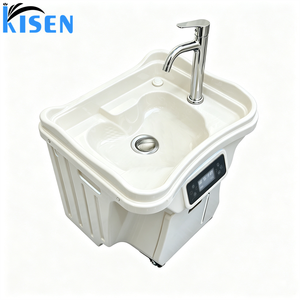 Kisen <b>Electric</b> <b>Portable</b> Basin Sink Wash Hand Shampoo Bowl With Water Tank No Plumbing and <b>Heater</b> Salon Movable Hair Wash Basin - Product Image 1