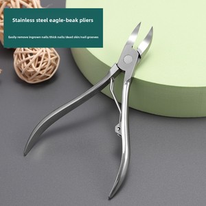 Vente en gros usine <span class=keywords><strong>Pince</strong></span> à <span class=keywords><strong>cuticules</strong></span> en acier inoxydable type bec d'aigle pour ongles, pour éliminer la peau morte, <span class=keywords><strong>les</strong></span> peaux incarnées et <span class=keywords><strong>les</strong></span> ongles incarnés - Product Image 2