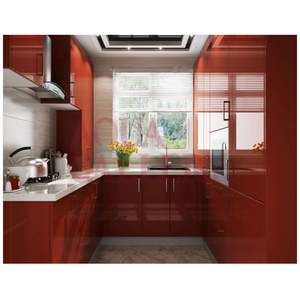 U Shaped Modern <b>Kitchen</b> Cabinet Set Modular Price Modern Indoor <b>Kitchen</b> Cabinets Luxury Island Complete <b>Kitchen</b> Cabinet Wooden - Product Image 1