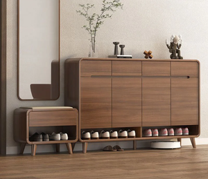 New <strong>Chinese</strong> Style Entryway Furniture Wooden <strong>Shoe</strong> Rack Display <strong>Cabinet</strong> White <strong>Shoe</strong> Bench Storage <strong>Shoe</strong> <strong>Cabinet</strong> - Product Image 4