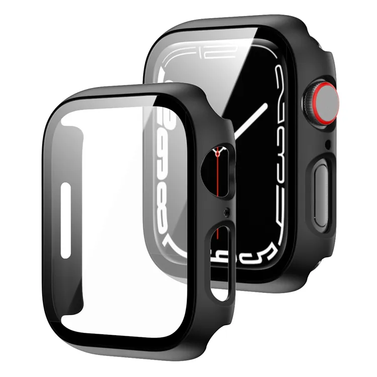เคสป้องกันนาฬิกาแบบฝาครอบเต็มจอสีสันสดใส,สำหรับ Apple Watch Series7 6 5 4