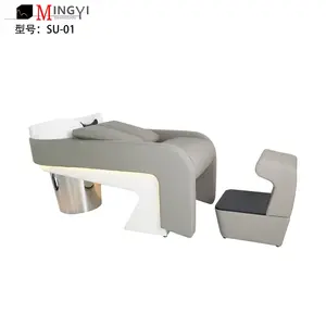 Hot Selling Salon Furniture Hairdressing Supplies Modern Salon Shampoo Bed With LED Light
