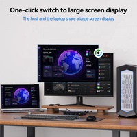 Commutateur KVM de bureau 2 ports USB 3.0 HDMI 4K60Hz pour 2 PC, partage d'un seul moniteur et d'un clavier/souris/imprimante
