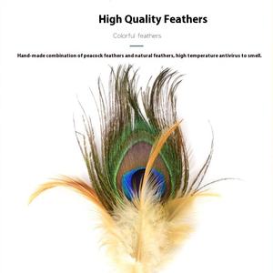 Plume chaude <span class=keywords><strong>chat</strong></span> Teaser bâton Runpin Wx-0066 plume de paon résistant aux rayures cloche sonnant interactif <span class=keywords><strong>chat</strong></span> Teaser bâton - Product Image 5