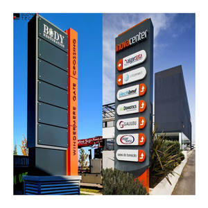 BUOYANT Pylon EZD Custom Signage Business Sign Road Sign Pylon Outdoor Shopping Mall Parking Wayfinding Sign System Design