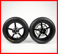 Pneus Supermoto de 12 pouces pour moto électrique tout-terrain, jeu de pneus sans chambre à air, compatibles avec Surron Ultra Bee/Yozma en 10/ Tuttio