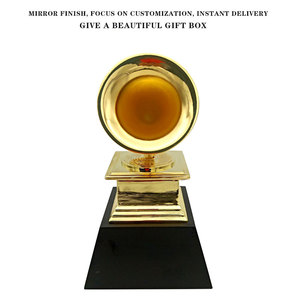ถ้วยรางวัลคริสตัล รางวัลเกียรติยศ ดนตรี โลหะ ถ้วยรางวัลแบบกำหนดเอง ถ้วยรางวัลแกรมมี่ - Product Image 4
