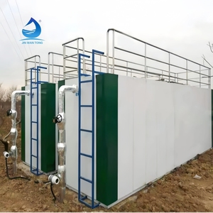 Planta de Tratamiento de Aguas Residuales de 24 Horas, 50m³/día, Proceso MBBR MBR con PLC, para Filtración y Eliminación de Aguas Residuales Residenciales/Hospitalarias - Product Image 1