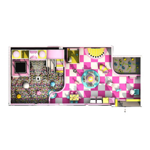 Equipo de Juegos Interior Personalizado para Niños con Piscina de Pelotas y Tobogán, Tema Rosa, Material PP, Solución Completa para Proyectos - Product Image 2