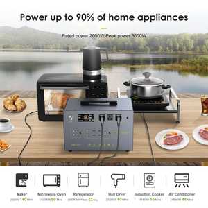 Centrale électrique portable 3000W 288Wh LiFePO4 Générateur solaire MPPT Pure Sine Wave AC Chargeur de voiture RV Camping Vente d'urgence! - Product Image 3