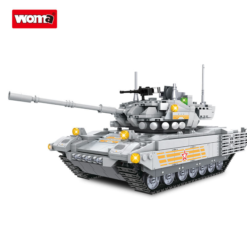 WOMA TOY Retail Sale Student Shantou WW2 Military Field tank Model Building  Block Bricks Creative Educational for Kids Jouet