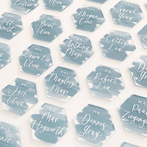 Tarjetas de Lugar de Acrílico Transparente - Perfectas para Bodas, Fiestas de Cumpleaños, Números de Mesa, Nombres de Invitados, Señales de Comida y Eventos Especiales - Product Image 6