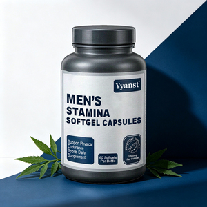 Gélules d'huile de poisson oméga-3 Stamina pour hommes 1000mg 60 unités – Soutien à l'endurance physique, complément alimentaire quotidien pour les sportifs masculins - Product Image 2