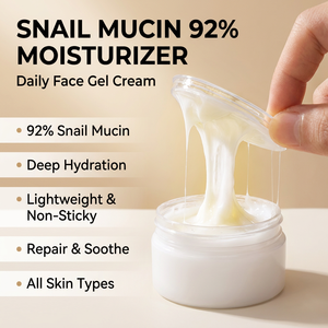 Soins de la peau coréens, camélia, mucine d'escargot 92%, céramide, <span class=keywords><strong>crème</strong></span> hydratante pour le <span class=keywords><strong>visage</strong></span> éclaircissante, anti-âge, réparatrice, 100g - Product Image 3