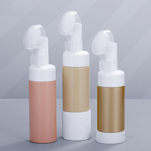 Cổ 100ml nhựa PET sữa rửa mặt có thể với Silicone bàn chải bong bóng mặt Mousse bọt sữa rửa mặt bọt cho mỹ phẩm và dầu gội đầu - Product Image 2