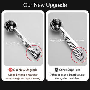 6 adet 304 paslanmaz çelik kedi köpek maması ölçü kepçe ölçüm kaşık <span class=keywords><strong>Pet</strong></span> gıda ölçüm kepçe - Product Image 4