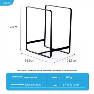 Newly Designed Black Metal Dish Bowl Rack Standing Type <b>Storage</b> Shelf for Kitchen Utensils Home <b>Tabletop</b> <b>Tabletop</b> Kitchen - Product Image 4
