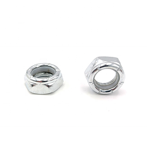 Fabrication OEM d'écrous hexagonaux autobloquants en acier inoxydable galvanisé de type américain M2 M2.5 M3 M4 M5 M6 M8 - Product Image 1