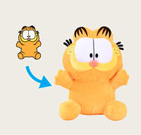 Oranje knuffel op maat gemaakt van PP-katoen, 8 inch, pluche speelgoed voor klauwautomaat, Anoeo merk, voor feesten, stressverlichting