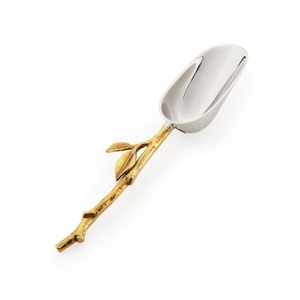 Cuillère à crème glacée en alliage d'aluminium, cuillère à crème glacée en métal pour restaurant hôtel buffet logo personnalisé imprimé en Aluminium crème glacée mate - Product Image 4