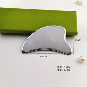 Planche de massage Gua Sha en acier inoxydable 304 de qualité OEM, outil de soin de <span class=keywords><strong>la</strong></span> peau pour le visage et le corps - Product Image 6