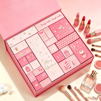 Calendrier de l'Avent personnalisé, boîte de calendrier miniature écologique vide, autocollants de l'Avent de Noël, boîte cadeau pour maquillage, emballage cosmétique