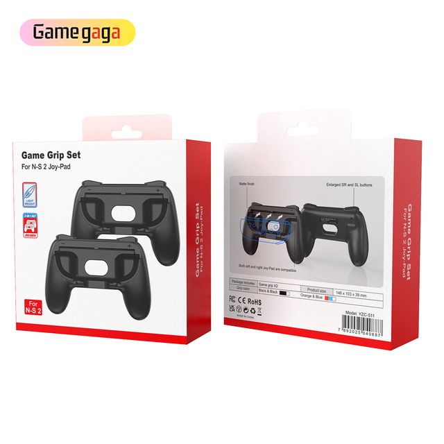 YO YZC-511 2pcs Hand Grips Fit for Switch 2 J-co n Game Handle Hand Grip Case  Controller Holding Handle for Switch 2