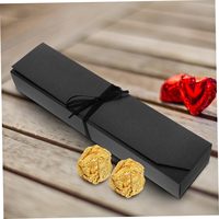 Boîte d'emballage de chocolat personnalisée longue boîte cadeau noire avec plusieurs compartiments parfaite pour le stockage de cosmétiques bijoux emballage cadeau