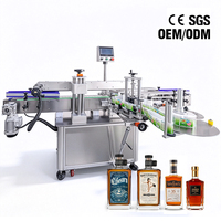 Máquina Etiquetadora Automática de 3 Lados para Botellas de Vino y Aceite con Dispensador Automático de Etiquetas