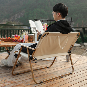 Chaise pliante d'extérieur Xinda en aluminium, légère, portable, pour pique-nique, camping, plage, jardin - Product Image 1