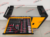 Nouvelle série jaune 2026 : Chariot roulant en acier inoxydable CE avec coffret d'outils métalliques premium 258 pièces, un best-seller (Caja De Herramientas)