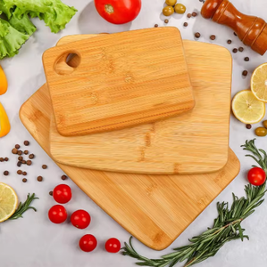 Un ensemble <span class=keywords><strong>de</strong></span> trois planches à découper en bambou, grandes, moyennes et petites, séparation des aliments crus et cuits - Product Image 2