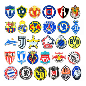 Vendita calda Logo del Club di calcio Charm scarpe in PVC morbido decorazioni per cianfrusaglie Charm squadra di calcio Logo scarpe accessori per gli appassionati - Product Image 3