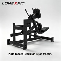Machine à pendule à charge libre pour fessiers, squat et kickback, réglable, en acier robuste, équipement de musculation pour le bas du corps