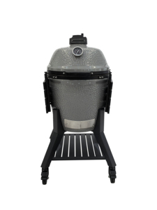 Parrilla Kamado <span class=keywords><strong>de</strong></span> Cerámica Gris, Barbacoa <span class=keywords><strong>de</strong></span> Carbón Removible para Exteriores, para Aventuras <span class=keywords><strong>de</strong></span> Barbacoa - Product Image 3
