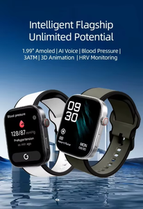 Reloj Inteligente GX12 con Pantalla AMOLED de 1.99 Pulgadas, Resistente al Agua 3ATM, Voz AI, PPG, Animación 3D, Llamadas Bluetooth, 2026, para Hombre y Mujer - Product Image 5
