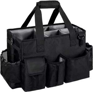 Échantillon gratuit Grand kit d'outils de voyage 2 en 1 robuste Organisateur de coffre de rangement Caddy de nettoyage Sac de détail automobile Sac de transport - Product Image 1