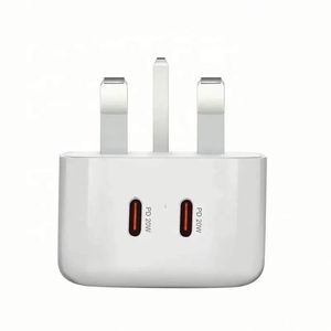 Factory UK PD 40W Dual <b>USB</b>-<b>C</b> 3 Pin Wall <b>Plug</b> QC3.0 <b>USB</b> Type <b>C</b> Charger Socket <b>USB</b> <b>C</b> Power Adapter for Phone 15 16 for For Samsung - Product Image 6